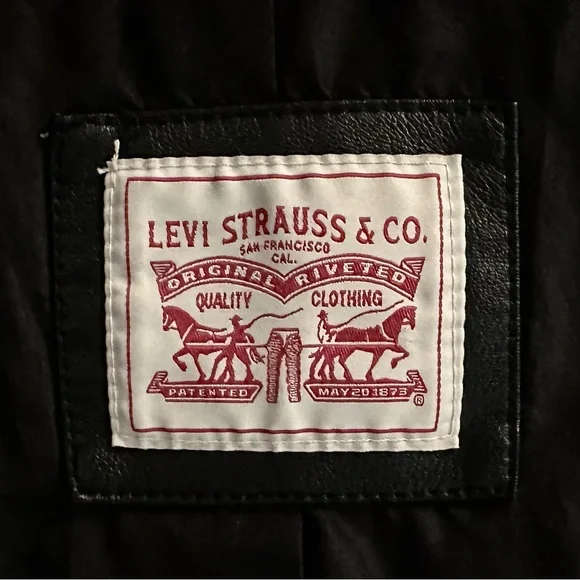 Levi's Women's Faux Leather Moto Jacket in Black Size XL Classic Fit - Picture 4 of 9